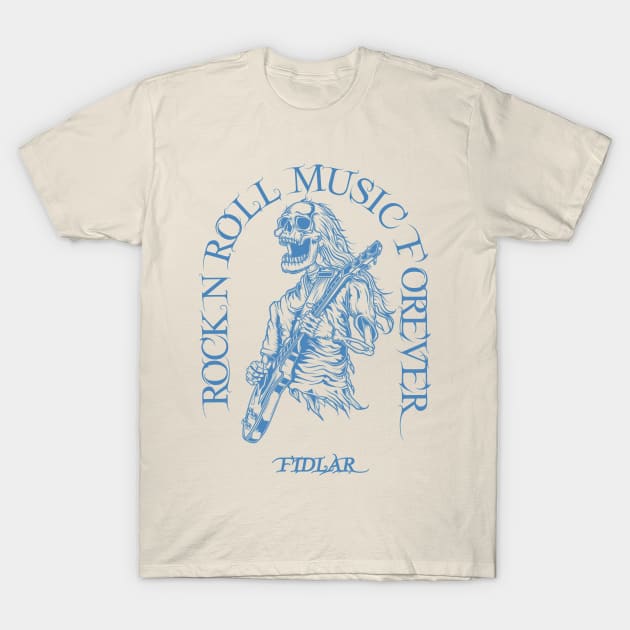 Fidlar /// Skeleton Rock N Roll T-Shirt by Stroke Line
